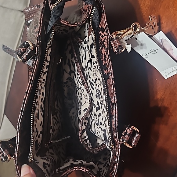 JESSICA SIMPSON,animal print shoulder bag,nwt - Picture 6 of 12